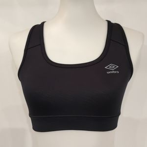 Umbro black sports bra size small